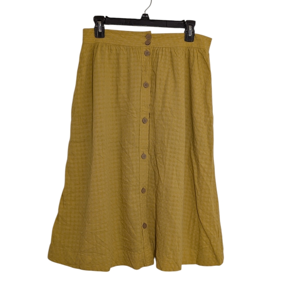 Alya (Francesca’s) Cornsilk Yellow Midi Skirt, Sz M